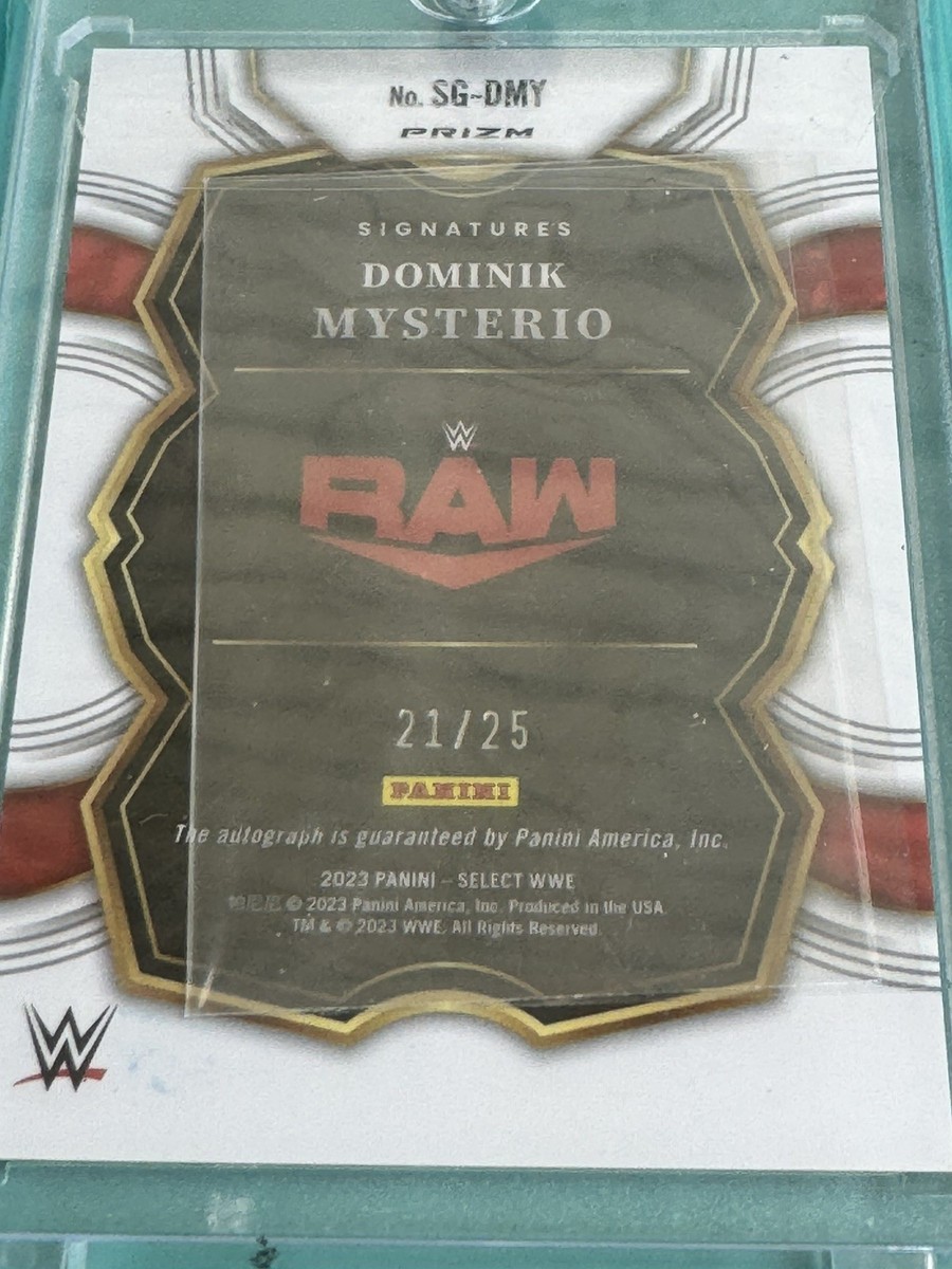 WWE Panini Select 2023 Dominik Mysterio Auto Tie-Dye /25 AUTO