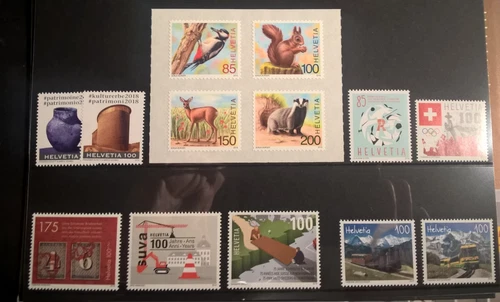 Switzerland 2018 Year MNH without Pope (as delivered by post office)