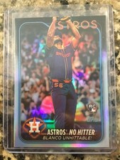 2024 Topps Update Ronel Blanco RC No Hitter Rainbow Foil Houston Astros
