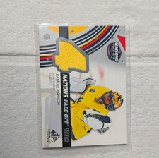 Upper Deck SP Game Used Nations Face-Off Fabrics Samuel Ersson Sweden 2025-26 N…