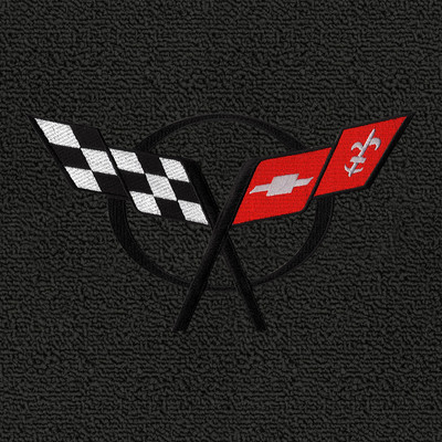 Lloyd Mats Classic Loop Black Standard Deck Mat For Corvette Convertible 1998-04