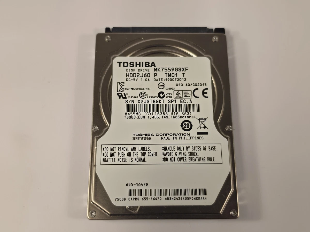 Toshiba SATA I 750 GB Internal Hard Disk Drives for sale | eBay
