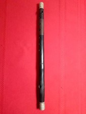 Antique Fife / Flute Dark Silver Wood Possible Civil War Era 15"