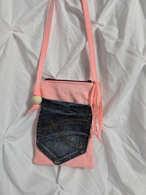 Upcycling Jeanstasche Crossbag Crossbodybag Einzelstück Handarbeit