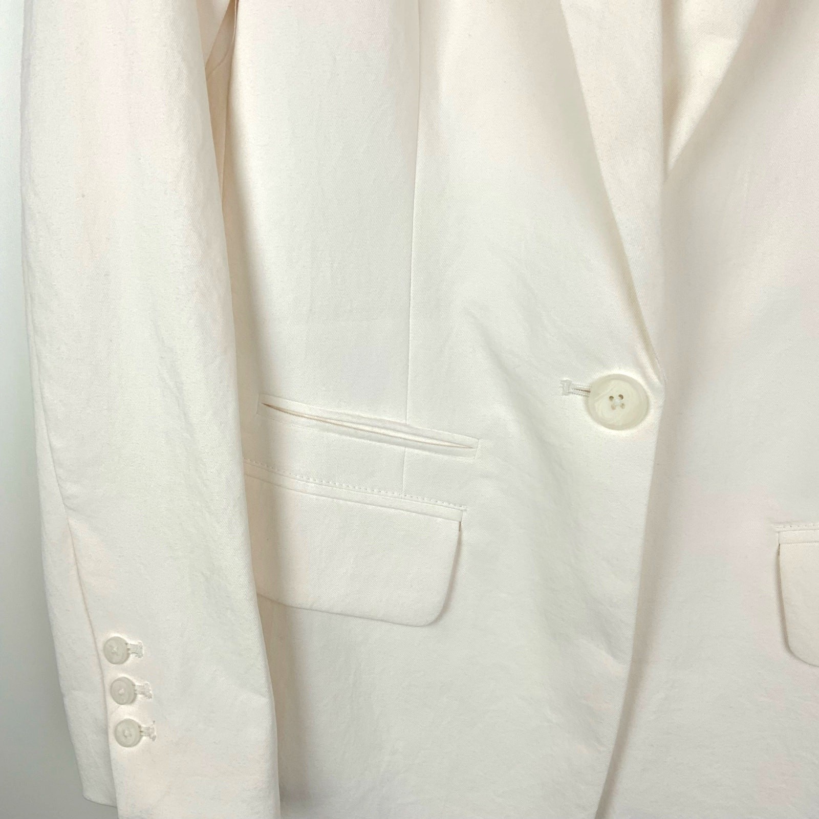 OuterKnown Devin Single Button Blazer Ivory Salt … - image 4