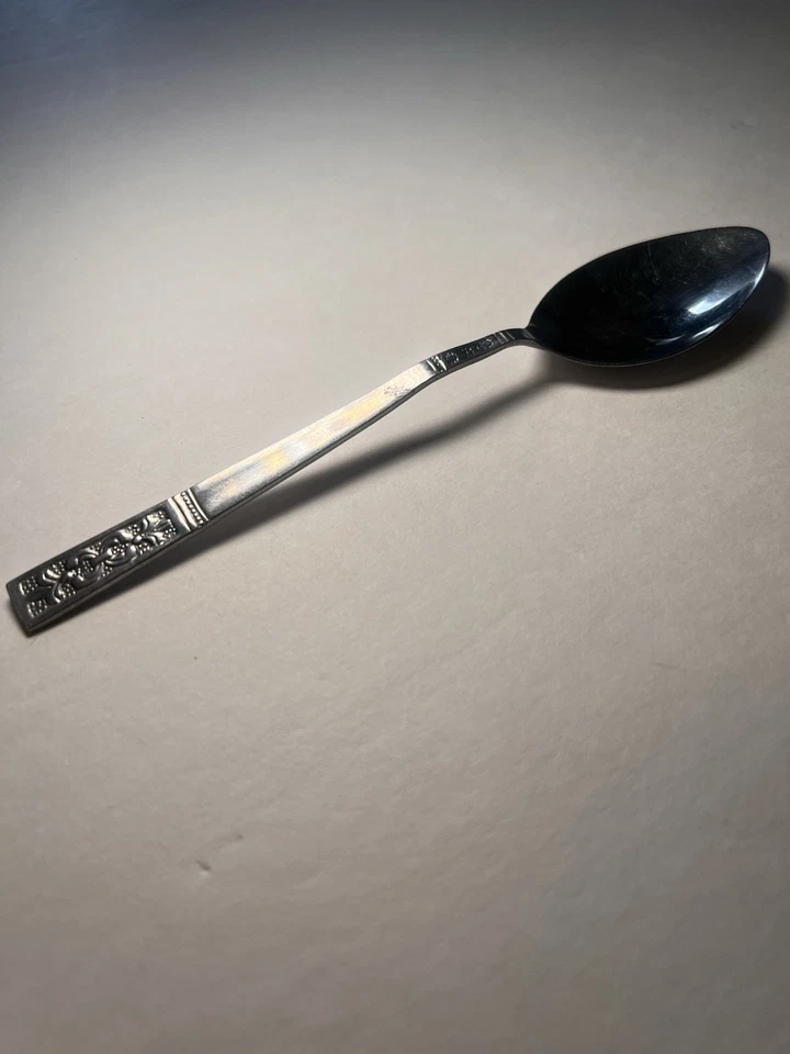 "De colección 1 cucharadita de cubiertos Imperial International Cortina IIC acero inoxidable Taiwán 6""" Foto 3 de 4