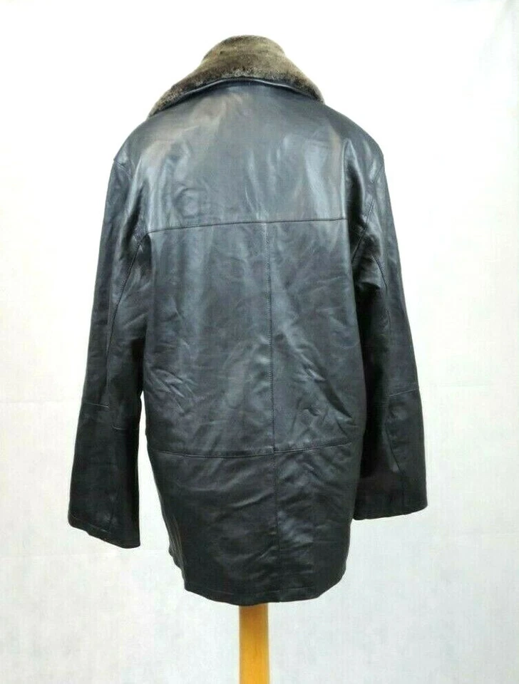 Chaqueta de Cuero Negro Lakeland con Cuello de Piel Talla 40 CR012 ii 02 Foto 4 de 4