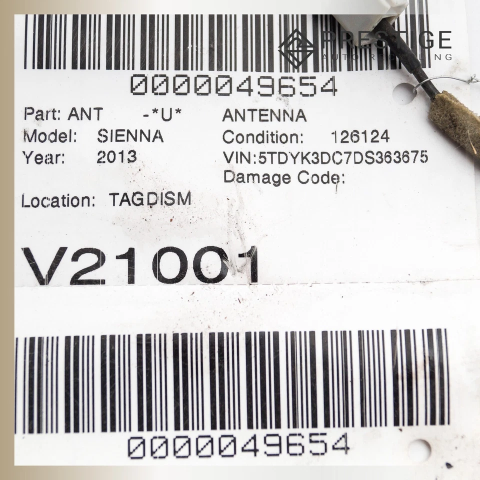 2011-2015 TOYOTA SIENNA Roof Radio Antenna 86960-08021 Black OEM - Изображение 4 из 4