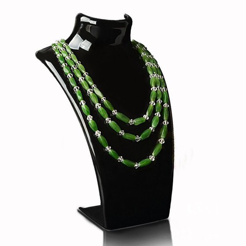 Acrylic Shop Mannequin Bust Jewelry Necklace Pendant Display Stand Holder 21cm - Picture 8 of 14