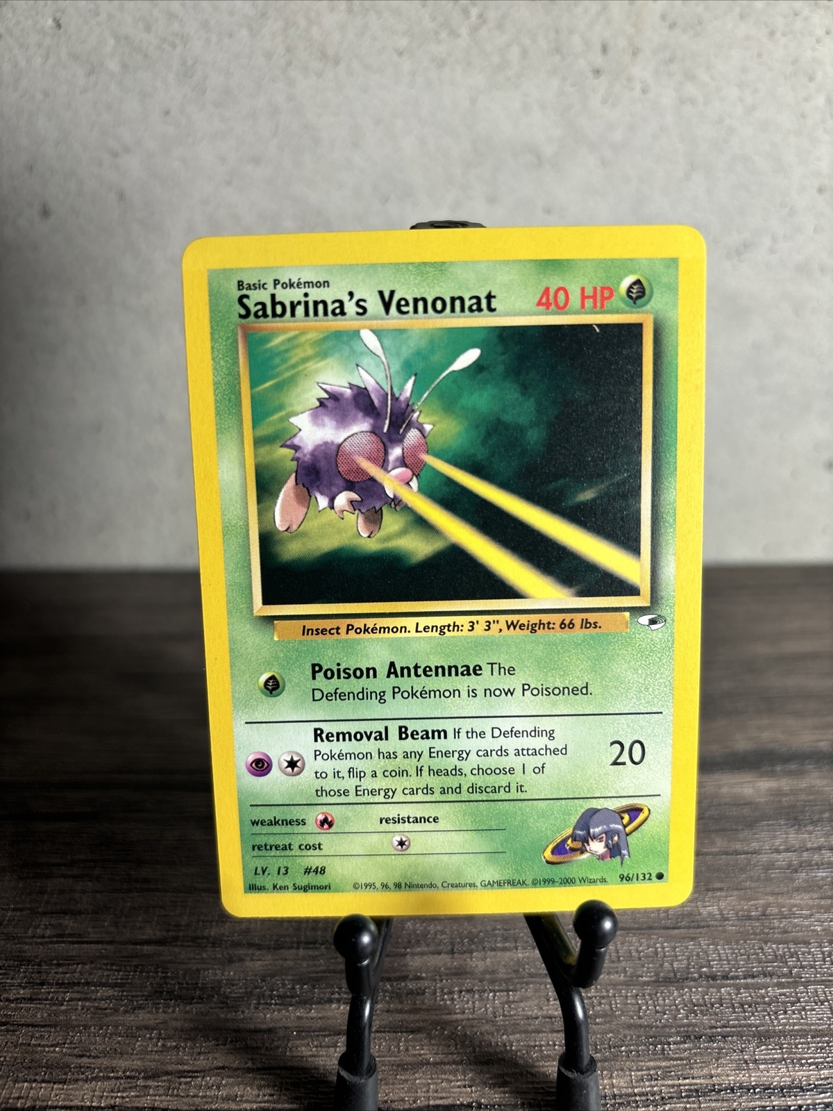 Pokémon TCG Sabrina's Venonat Gym Heroes 96/132 Regular Unlimited Common-NM!!