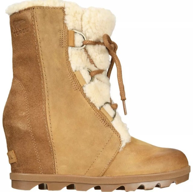 sorel shearling wedge