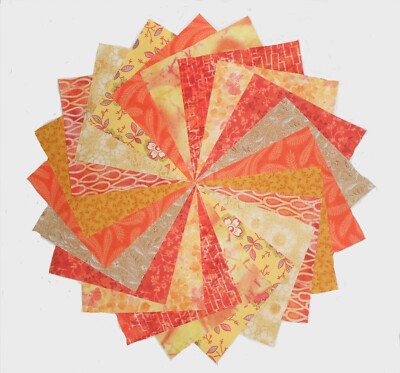 40 5'' Quilting Fabric Squares Bahama Breeze/Yellows/Orange/Gorgeous BUY IT NOW!!