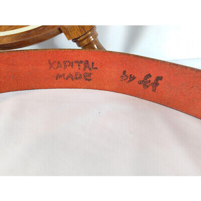 KAPITAL Leather Belt Extra thick genuine leather/gold brass KAPITAL Leather Belt Extra thick genuine leather/gold brass