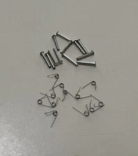 480-16 Lionel Knuckle Coupler Rivets & TC-23 Springs One Dozen Silver Flat Head