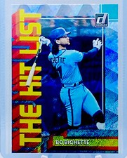 2022 Panini Donruss Bo Bichette The Hit List Insert Rapture Parallel #THL-5