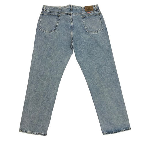 Vintage Wrangler Jeans Regular Fit Blue Mens 38W 30L Made in USA Denim - Picture 6 of 14