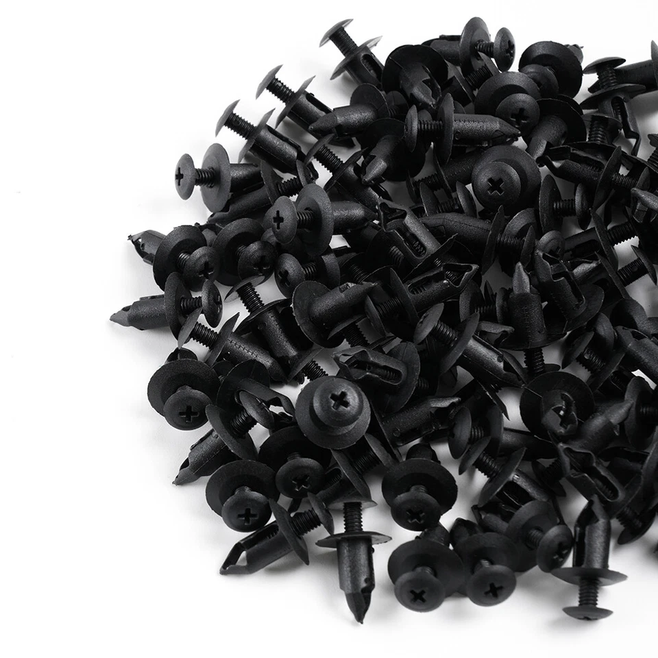 M7 汽车推式固定夹 100 件汽车全新塑料扣件防撞夹 — 第 2/4 张图片