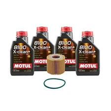 4L Motul 8100 X-CLEAN +5W30 Wix Filter Motor Oil Change Kit API SN/CF For Toyota