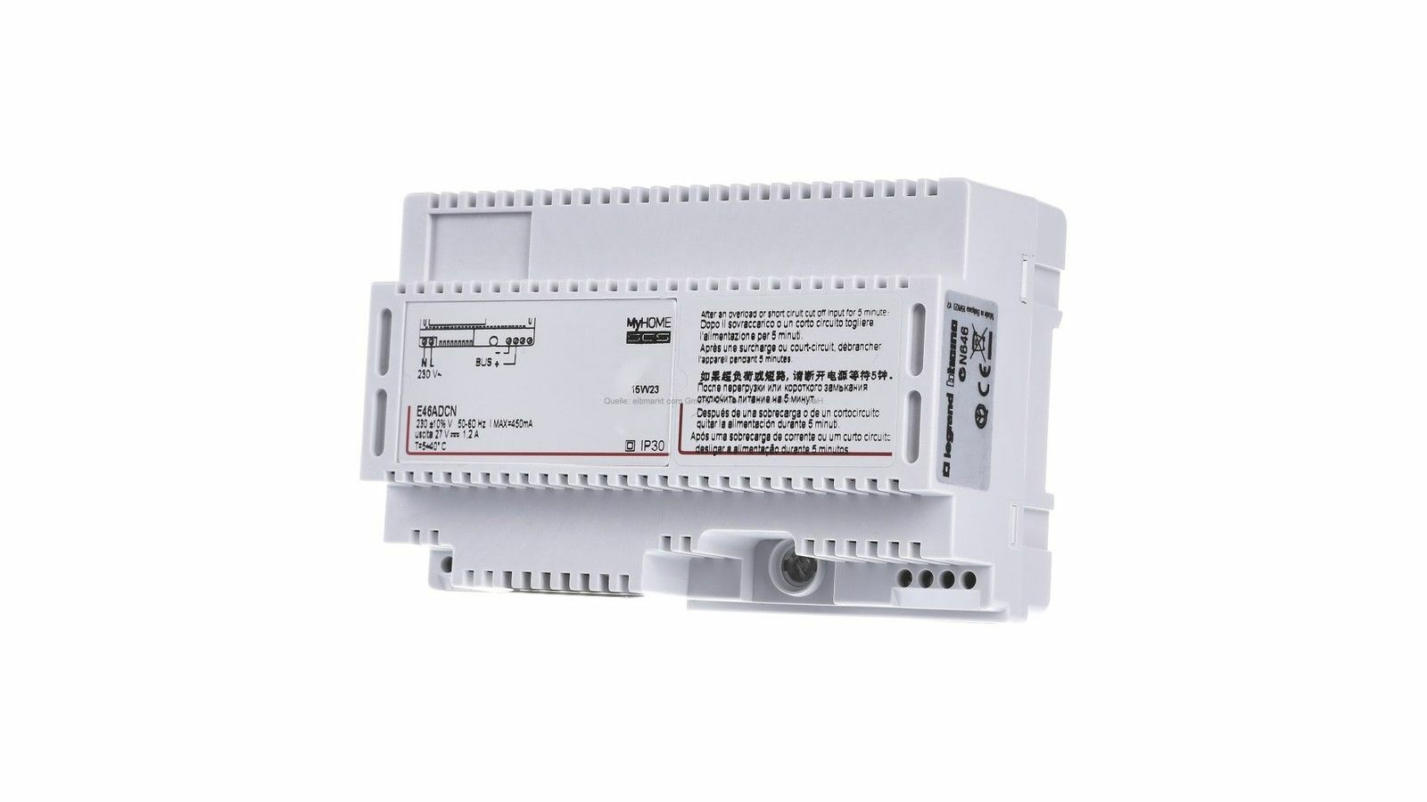 BTICINO E46ADCN ALIMENTATORE PER CENTRALINI DA INCASSO O DA PARETE