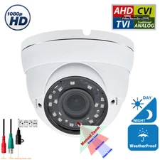 HD CCTV TVI AHD CVI Analog Security Camera Day Night Vision Indoor Outdoor Dome