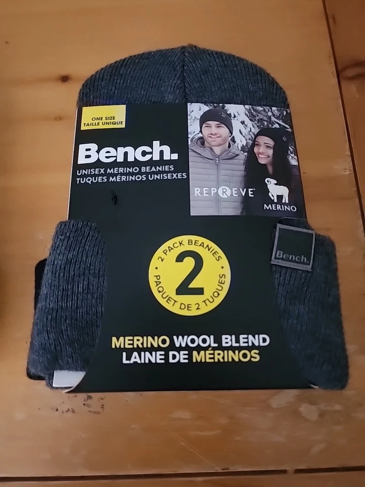 Бини Bench унисекс из шерстяной смеси мериноса — упаковка 2 шт. (один размер) - Изображение 3 из 4