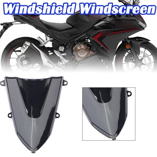Windscreen Windshield Double Bubble Black Motor Front Fit For Honda CBR500R 2019 - 第 16/20 張圖片