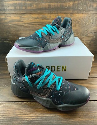 adidas Harden Vol. 4 Black Amber Tint Grey BHM Basketball Shoes