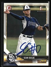 Sean Guilbe 2018 Bowman Draft #BD-144 Autogrph Signed Card San Diego Padres