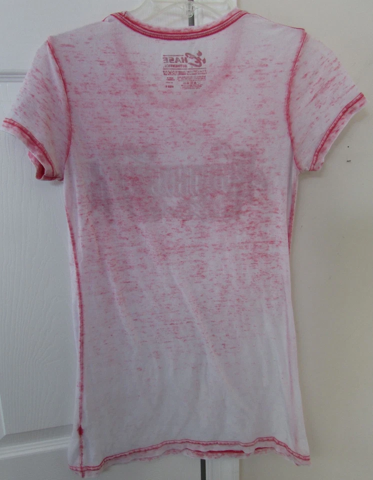 NASCAR Kevin Harvick Damas Camisa Rosa Pequeña Persecución Usada en Excelente Condición Foto 3 de 4