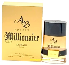 AB Spirit Millionaire For Men 3.3 / 3.4 fl oz 100ml EDT Spray New