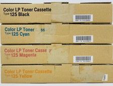 Image of Ricoh Type 125 Original Black Cyan Magenta Yellow Aficio Cl2000/Cl3000/Cl3100