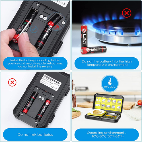 200G/0.01G Digital Pocket Scale, Upgraded Mini Gram Scale with Cal Weight, High- - Picture 8 of 9