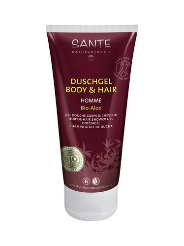 sante doccia shampoo uomo con aloe e thè bianco detergente