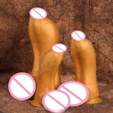 Super Realistic Penis Soft Silicone Butt Plug Dildo Dilator Female Masturbation