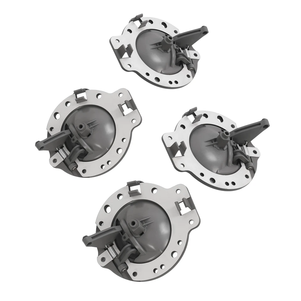 Inner Interior Front Rear Door Handles Gray Bolts 4 For JEEP COMMANDER 2006-2010 - Image 3 of 4