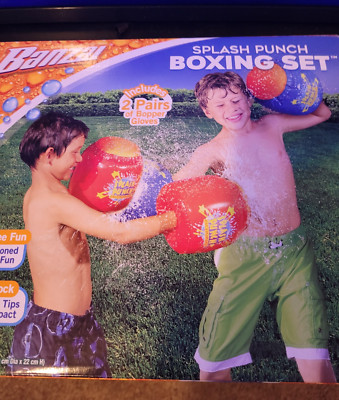 Banzai Splash Punch Boxing Set 2 Pairs of Gloves Included New
