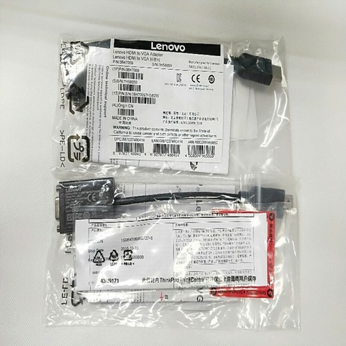 NEW Lenovo ThinkPad HDMI to VGA Monitor 
