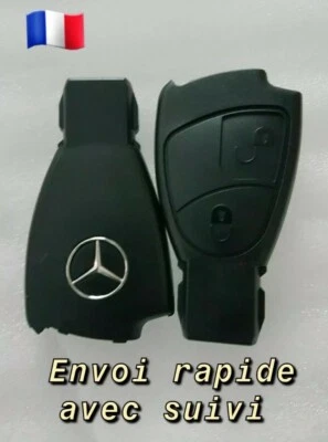 COQUE BOITIE CLÉ MERCEDES W168 W202 W203 W208 W210 W211 A B C E S ML G 2 BOUTONS