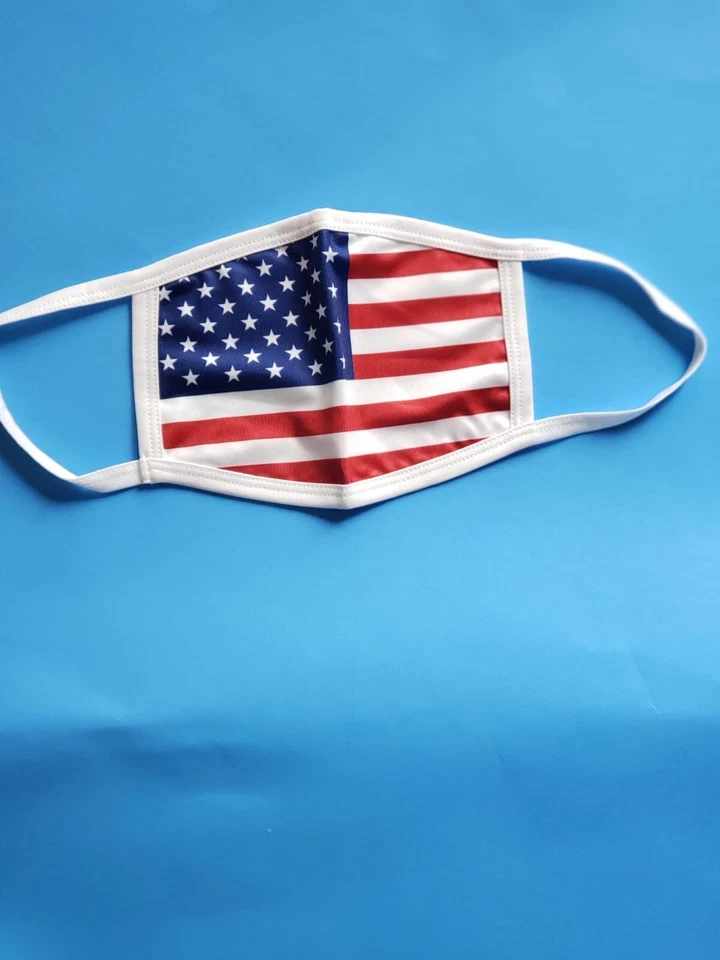4th Of July FaceMask 🇺🇸 USA Flag Pattern Reusable - Image 2 of 4