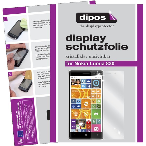 6X Schutzfolie FüR Nokia Lumia 830 Klar Displayschutzfolie Folie Displayfolie-image