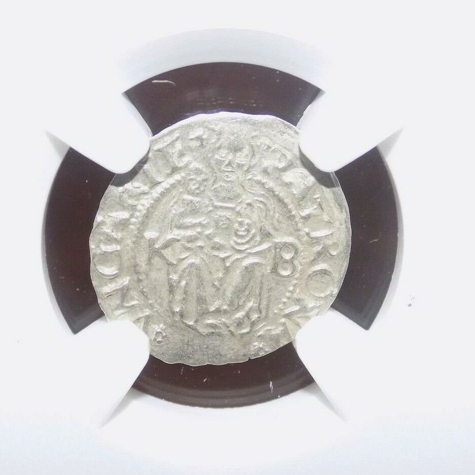 1545 KB HUNGARY DENAR MS62 NCG MS 62 Hungarian Medieval Era Silver