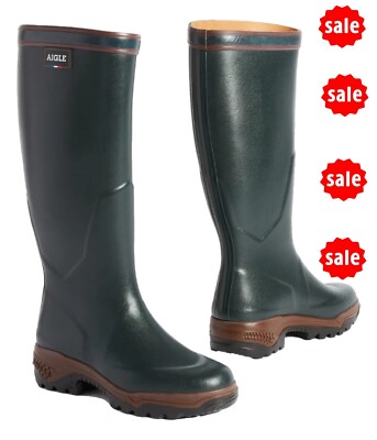 WELLINGTON BOOTS Ladies Aigle Parcours UK EU 38 Green