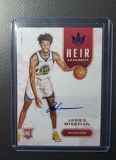 2020-21 Panini Court Kings James Wiseman Heir Apparent Auto /25 Warriors Blue