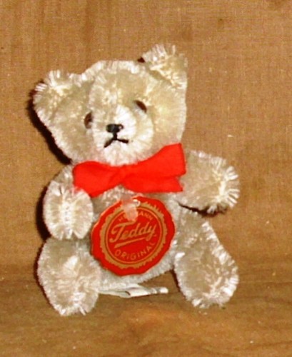 Teddy-Hermann Hirschaid-80iger-11cm-hart gestopft-grau-Zustand 1 - Picture 2 of 8