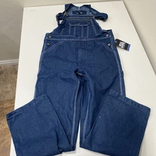 Real Work Denim Overalls Relaxed 38W 28L