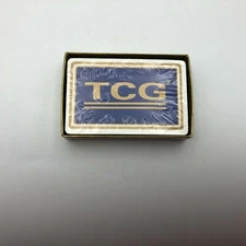 NOS Vintage TCG Advertising Factory Sealed Deck Playing Cards w/Box READ  U7 