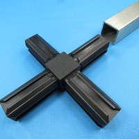 Kunststoff 25X25 Vierkant Rohr Kreuz Verbinder Stecken Steckverbindung 4 AbgäNge