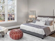 Pouffe Handmade Genuine Brown Round Unstuffed Ottoman Boho Pouf Leather