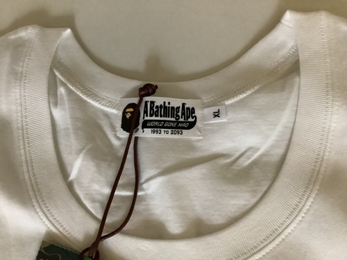 Authentic a bathing ape bape color camo bape sta tank top white XL new tanktop - Picture 3 of 7