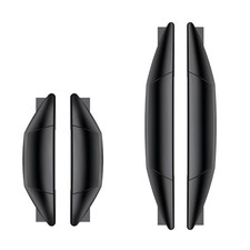 Car Door Bumper Protectors, Anti-Collision SRS Cushioning Strip, 4 PCS Black